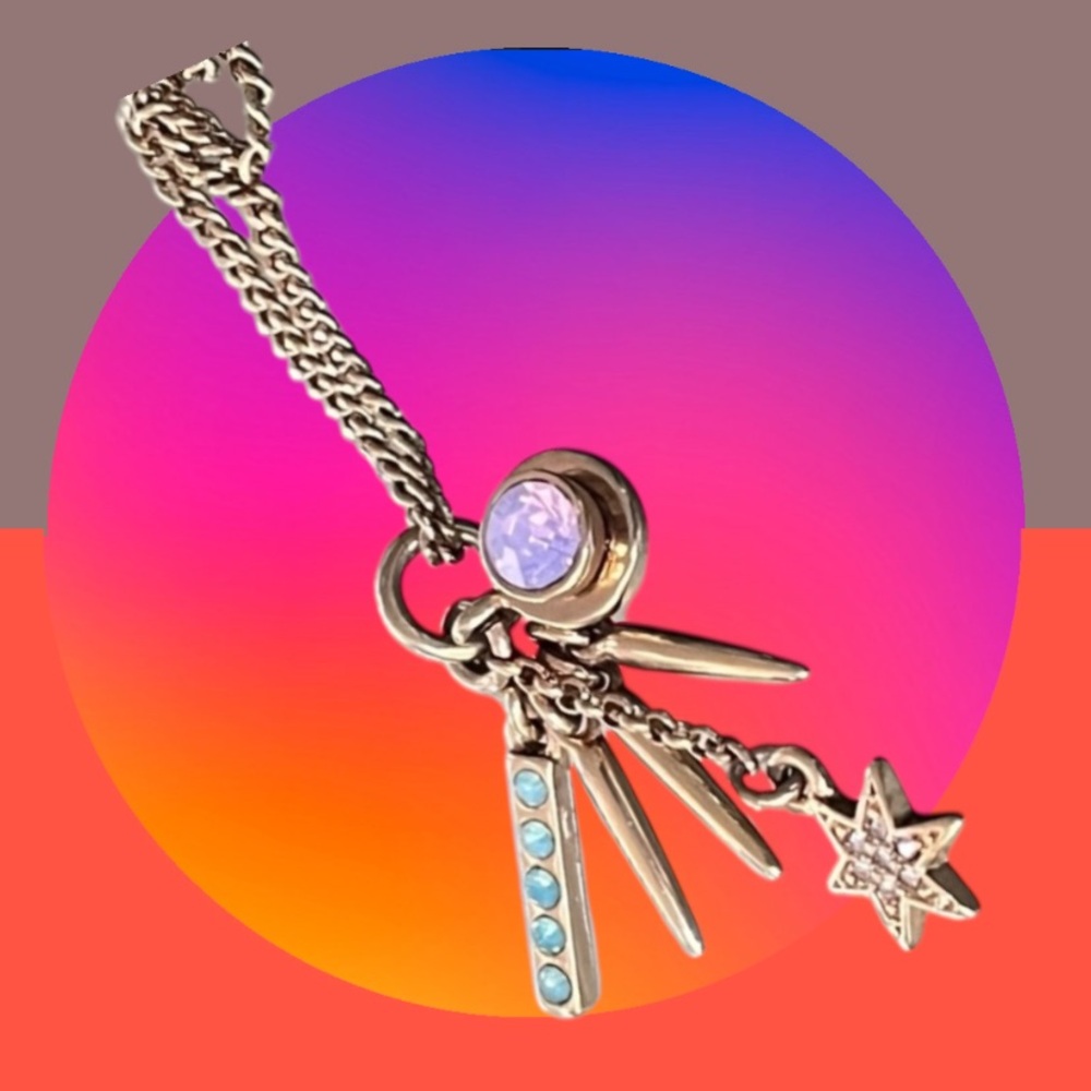 J Crew Gold Pendant With Charms